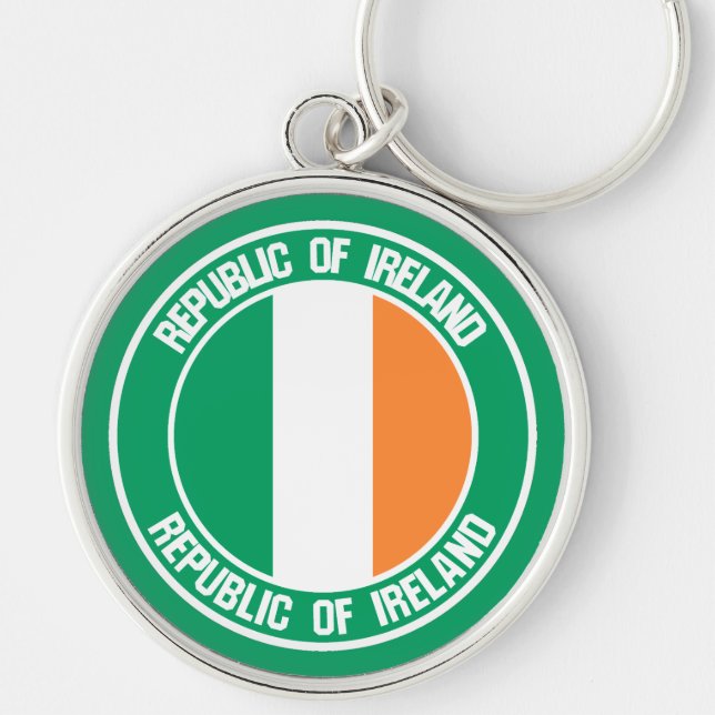 Ireland Round Emblem Key Ring (Front)