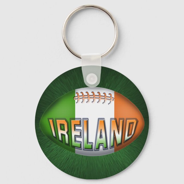Ireland Rugby Ball Key Ring (Front)