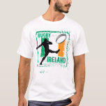 Ireland Rugby T-Shirt Kick<br><div class="desc">Ireland Rugby T-Shirt Kick 
 Great gift for people who love rugby football 
 Design by Poramit</div>
