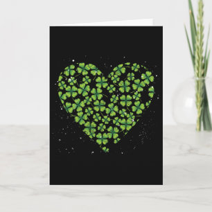 Ireland Saint Patricks Day Clover Heart Irish Sham Card
