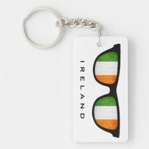 Ireland Shades custom text & colour key chain
