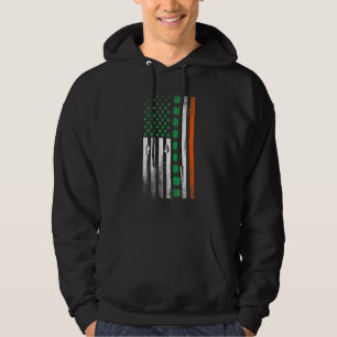 Ireland Shamrock Flag Saint Patricks Day Irish Ame Hoodie
