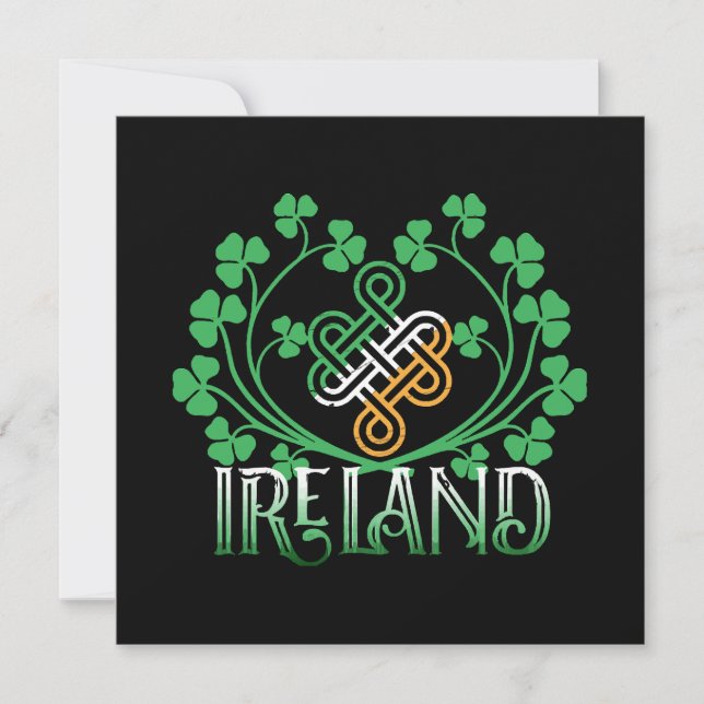 IRELAND SHAMROCK INVITATION (Front)