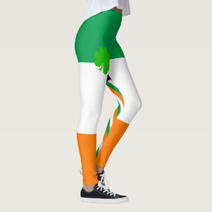 Ireland & Shamrock, Irish Flag fashion / sports Leggings