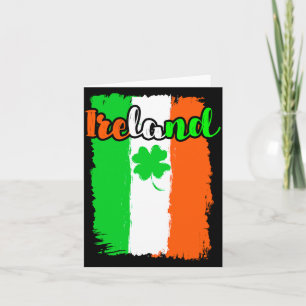 Ireland Shamrock St Patricks Day 1 T Shirt Card