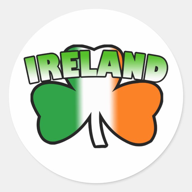 Ireland Shamrock Sticker (Front)