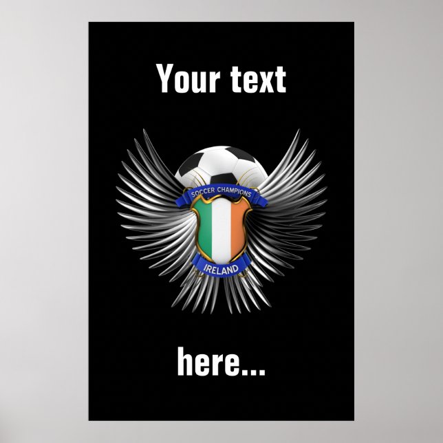 Ireland Soccer Champions Poster (Front)