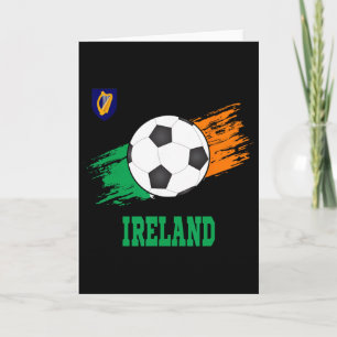 Ireland Soccer Irish Footbyll Ireland Futbol Card