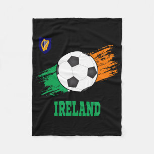 Ireland Soccer Irish Footbyll Ireland Futbol Fleece Blanket