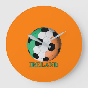 Ireland soccer large clock
