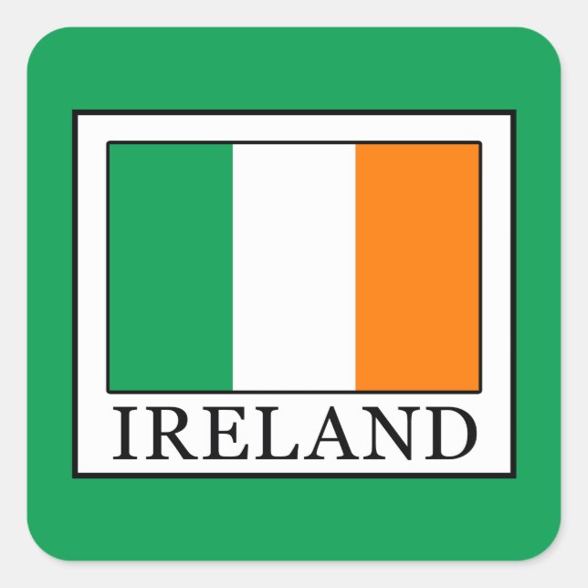 Ireland Square Sticker (Front)