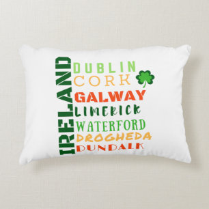 IRELAND SUBWAY ART DECORATIVE CUSHION