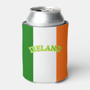 Ireland Text Graphic Irish Themed Can Cooler