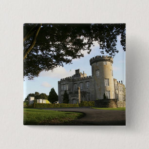 Ireland, the Dromoland Castle side entrance. 15 Cm Square Badge