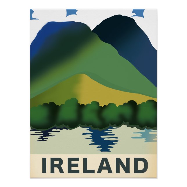 Ireland vintage travel poster (Front)