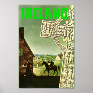 Ireland.  Vintage travel poster