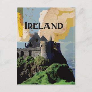 Ireland Vintage Travel Poster Postcard