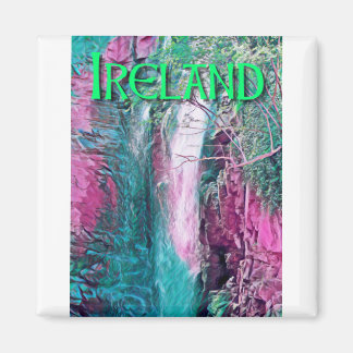 Ireland Waterfall Painting Magnet