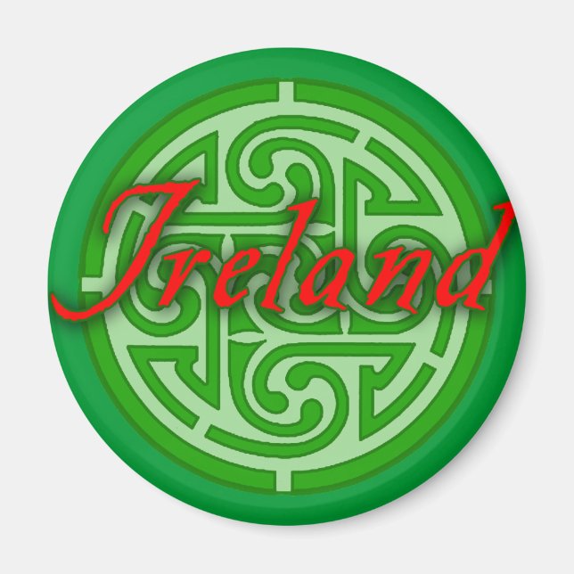 Ireland with Celtic Circle Magnet (Front)