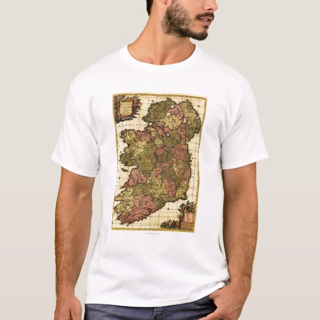 IrelandPanoramic MapIreland T-Shirt (Front)