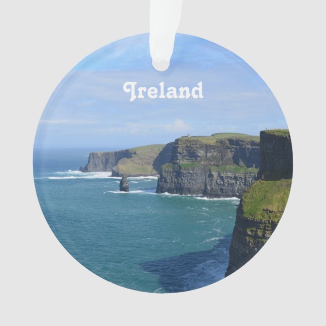 Ireland's Cliffs of Moher Ornament (Front)