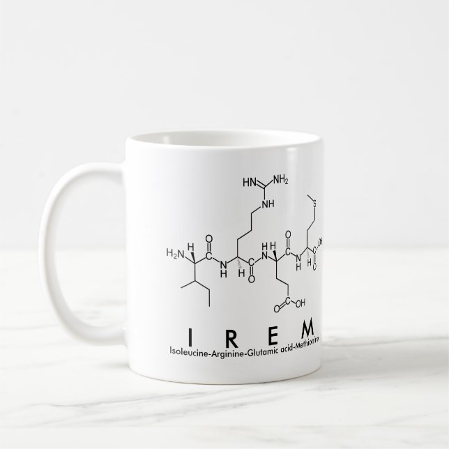 Irem peptide name mug (Left)