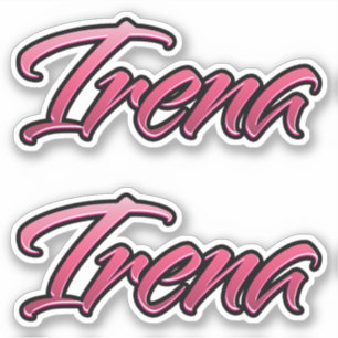 Irena faded pink sticker embroiderset
