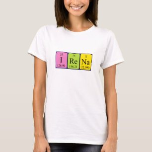 Irena periodic table name shirt