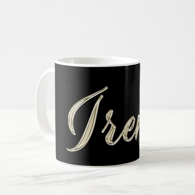 Irene white Handwriting Tasse Coffee cup (Front Left)