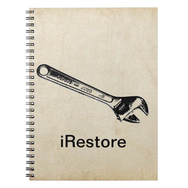 iRestore Handyman Notebook (Front)