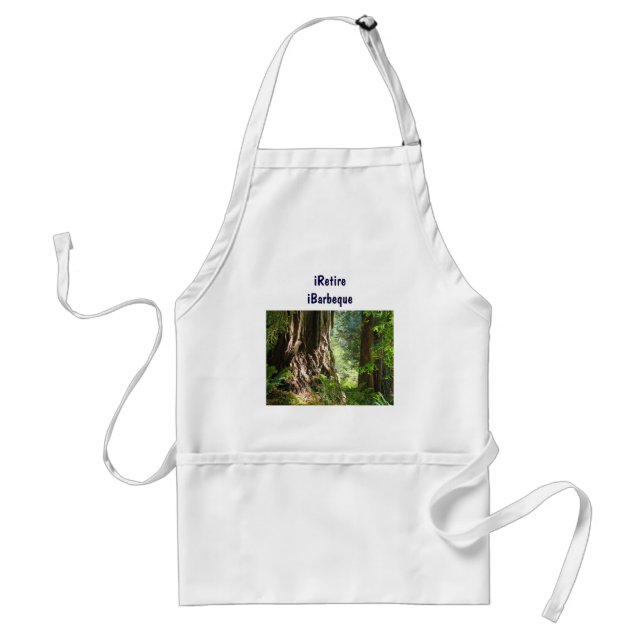 iRetire iBarbeque BBQ apron Retirement Retired (Front)