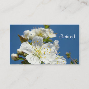 iRetired Business Cards Blossoms Retirement gifts