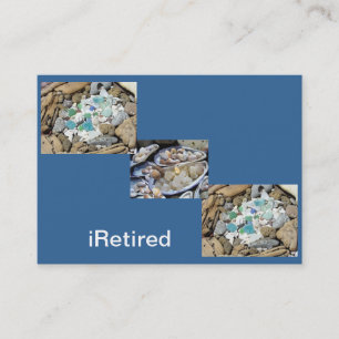 iRetired Business Cards Blue Beach Retirement