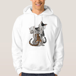 Irezumi Cat Artist with Traditional Japanese Tatto Hoodie