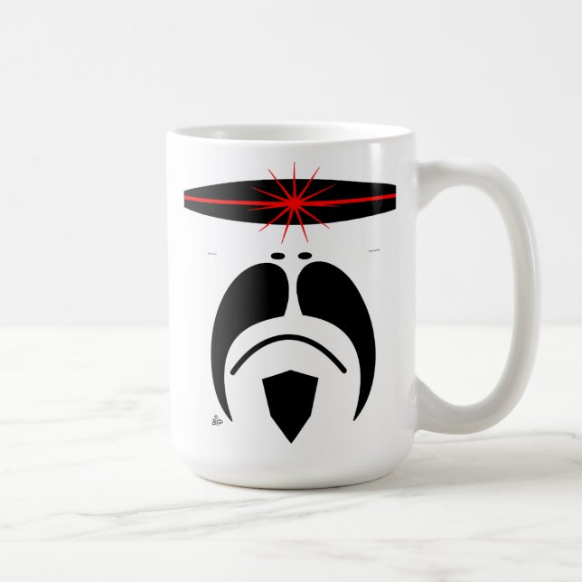 iRide Moustache Cylon Visor Coffee Mug (Right)