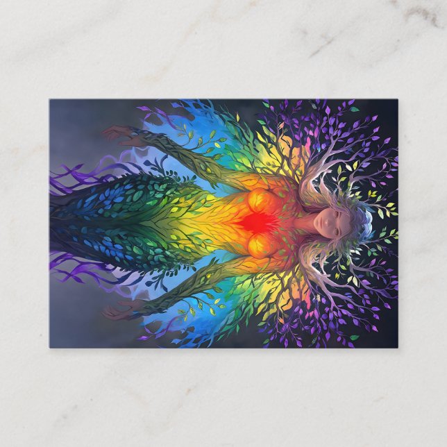 “Iridesca” -  Keeper of Colours Business Card (Front)