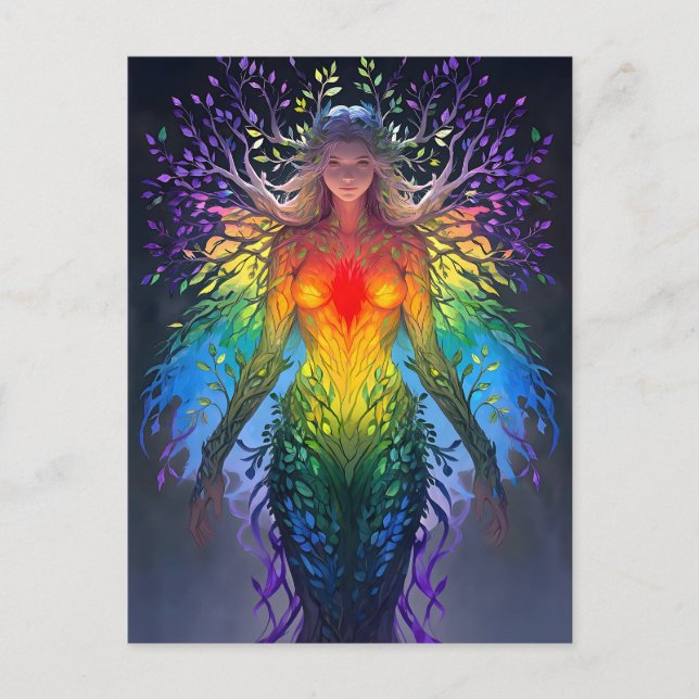 “Iridesca” -  Keeper of Colours Holiday Postcard (Front)