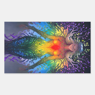 “Iridesca” - Keeper of Colours Rectangular Sticker