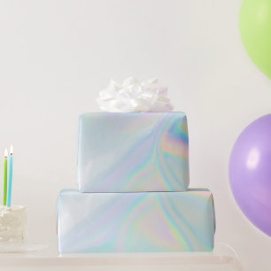 Iridescence Holographic  Pattern Wrapping Paper
