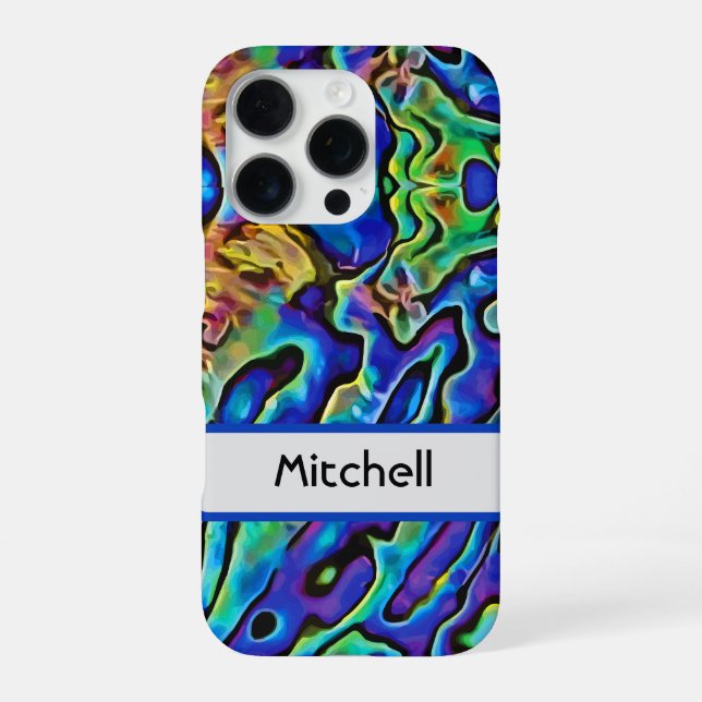 Iridescent Abalone Sea Shell  iPhone Case (Back)