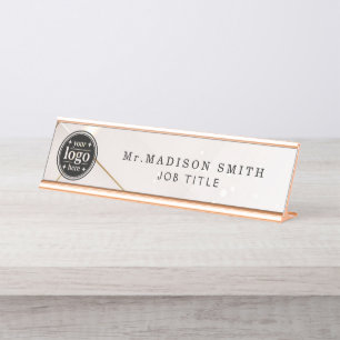 Iridescent Acrylic Desk Name Plate