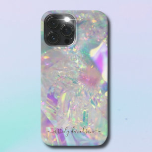 Iridescent Angel Tinsel Modern Glam iPhone Case