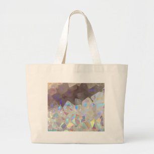 Iridescent Aura Crystals Large Tote Bag