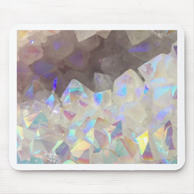 Iridescent Aura Crystals Mouse Pad (Front)