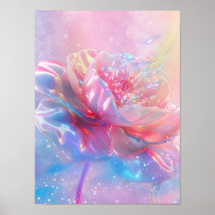 Iridescent Bloom Poster