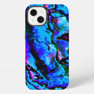 Iridescent Blue Green Purple Marbled Beautiful iPhone 13 Case