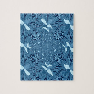 Iridescent blue. jigsaw puzzle