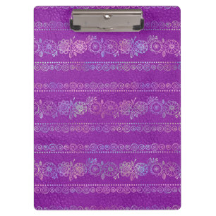 Iridescent Bohemian Unicorn Pattern Clipboard