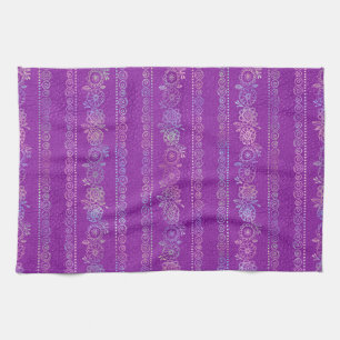 Iridescent Bohemian Unicorn Pattern Tea Towel