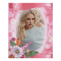 Iridescent Bokeh PInk & Pretty Flowers - DIY Photo